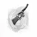 ak-47 tattoo design idea