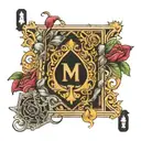 traditional playing cards replacing cards with other cards from well known card games tattoo design idea