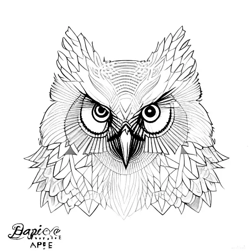 The phrase "Sapere Aude" with an owl. tattoo design idea