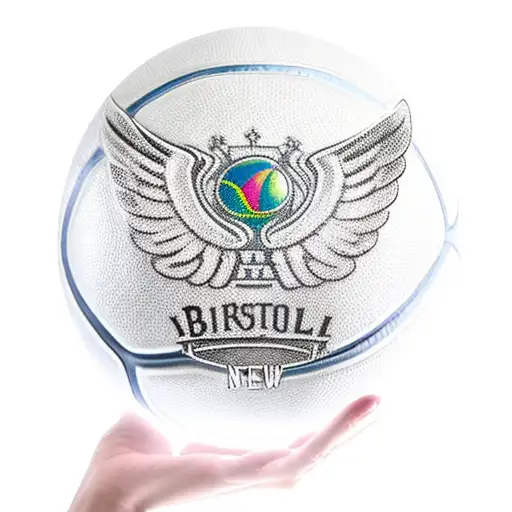 A basketball with wings and a crown tattoo design idea
