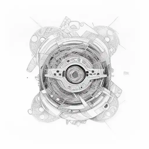 cassette tape with the strand swirled and the label says Kane and Laci's mix tape tattoo design idea