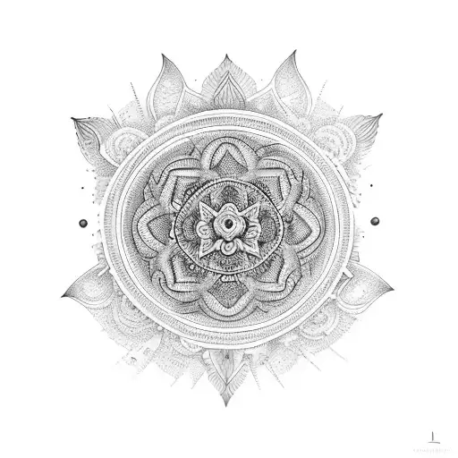 ashok stambh tattoo design idea