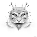 ashok stambh tattoo design idea