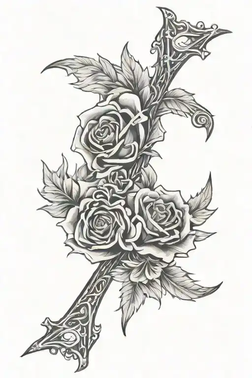 date of death February 21st 2018 in roman numerals tattoo design idea