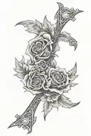 date of death February 21st 2018 in roman numerals tattoo design idea