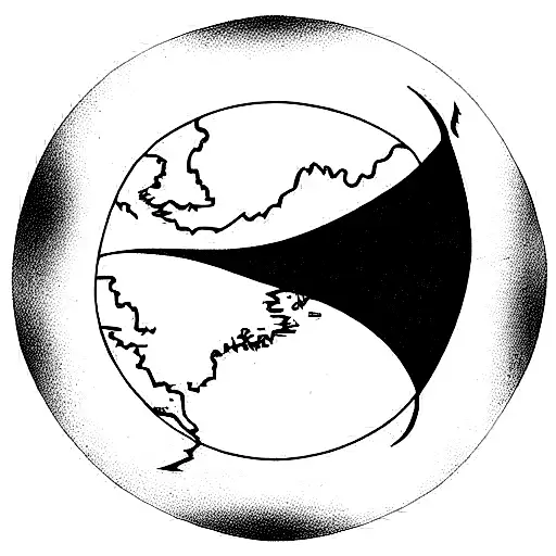 tolkien map tattoo design idea