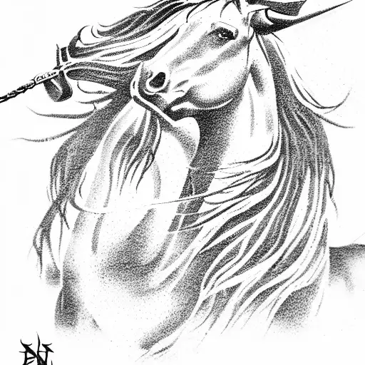  "battle of pelennor fields" "horse charge" tattoo design idea