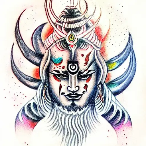 Dance of Shiva the Destroyer tattoo design idea