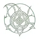 emerald, ruby, Taurus, Leo, Nordic runes, Celtic runes, love, burning, intertwined  tattoo design idea