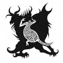 devils dance Gavin dance tattoo design idea