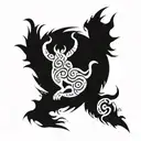 devils dance Gavin dance tattoo design idea