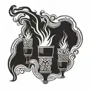 Olympic Torches tattoo design idea