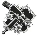 Olympic Torches tattoo design idea