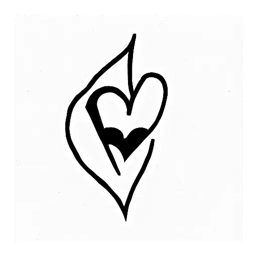 ace of hearts tattoo design idea