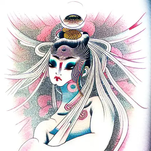 goddess venus tattoo design idea