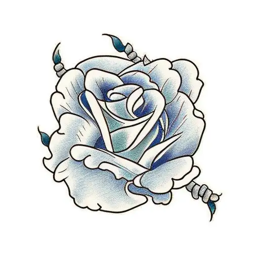 korean flowers tattoo design idea