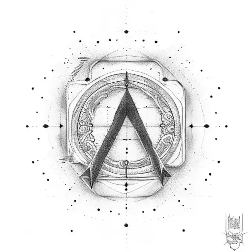 semicolon in an arrow tattoo design idea