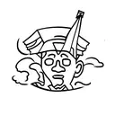 A kkk member being lynched that is a different picture upsidedown tattoo design idea