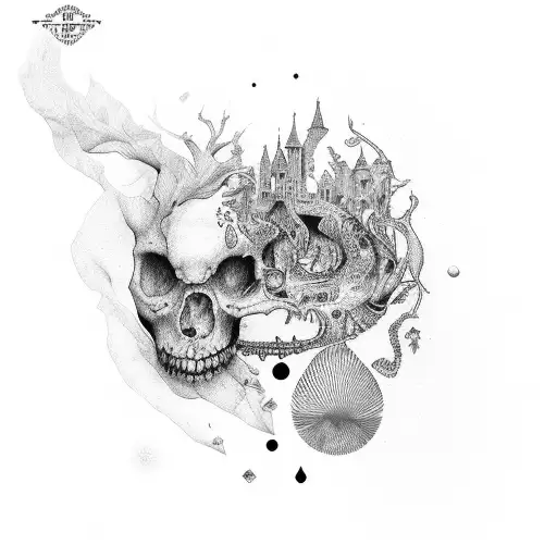 Alicia en el Pais De Las maravillas tattoo design idea