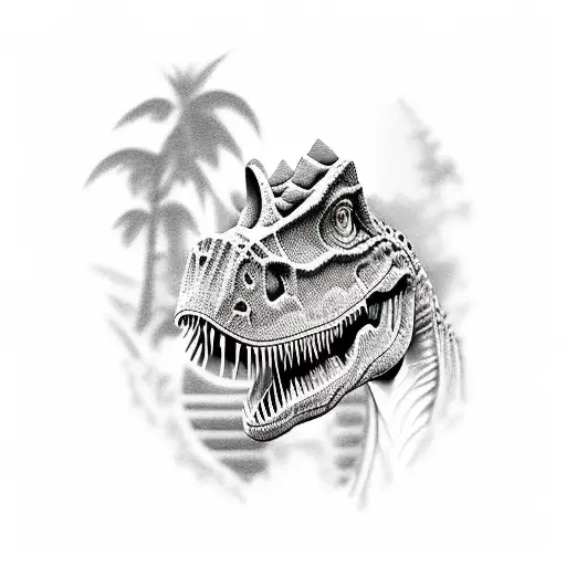 dinosaur  tattoo design idea