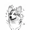corgi tattoo design idea