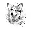 corgi tattoo design idea