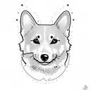 corgi tattoo design idea