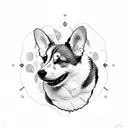 corgi tattoo design idea
