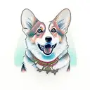 corgi tattoo design idea