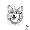 corgi tattoo design idea