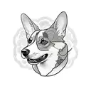corgi tattoo design idea