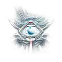 Show the defeated adversaries or obstacles being humbled or crushed underfoot. This imagery can be portrayed through sym tattoo design idea