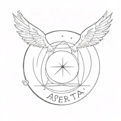 Per Aspera Ad Astra quotes tattoo design idea