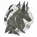 Anubis tattoo design idea