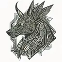 Anubis tattoo design idea