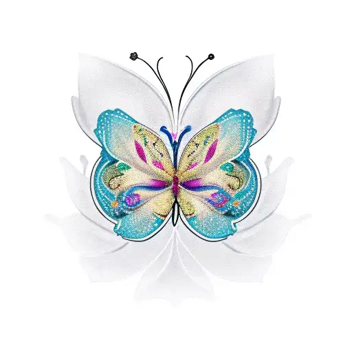 Pura Vida Lion Diamond Butterfly Rose Negroni Air Plant tattoo design idea