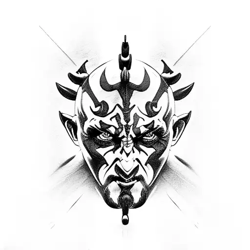 darth maul tattoo design idea