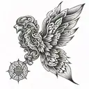 tricep wing tattoo tattoo design idea