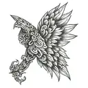 tricep wing tattoo tattoo design idea