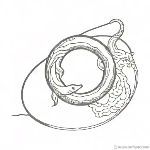 eel ouroboros arm band tattoo tattoo design idea