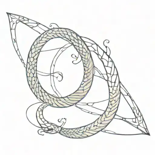 eel ouroboros arm band tattoo tattoo design idea