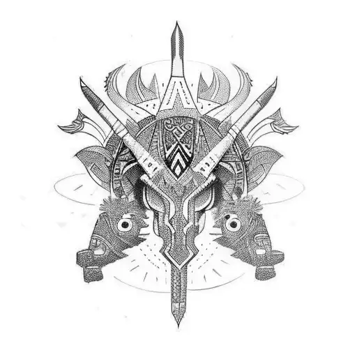 neotribal tattoo design idea
