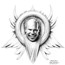 jimmy buffett angel tattoo design idea