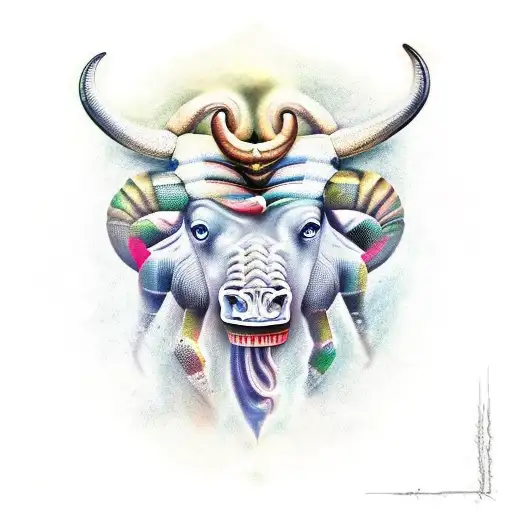 taurus and scorpio love tattoo design idea