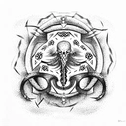 caduceus tattoo design idea