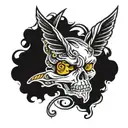 Add Text "BNWO" tattoo design idea