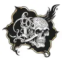 Add Text "BNWO" tattoo design idea