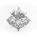 Forest armband tattoo design idea