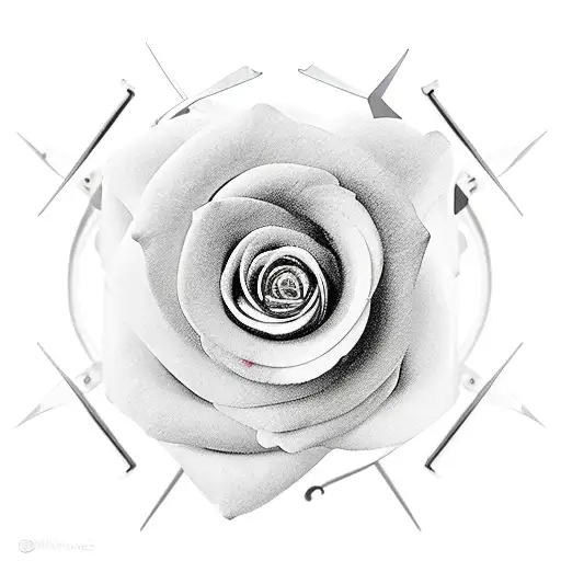 mom scissors  flowers stairs heaven  tattoo design idea