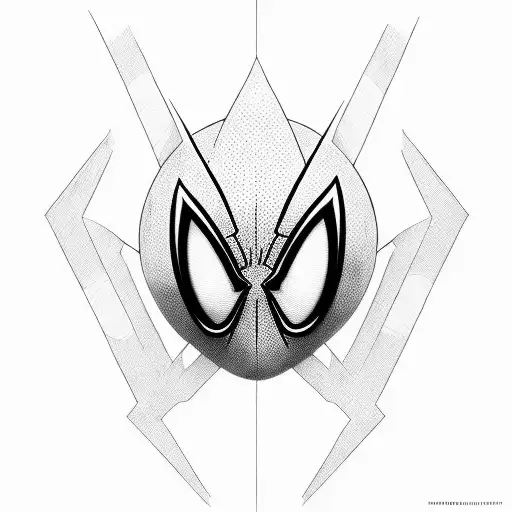mix sonic and spiderman and amoung us tattoo design idea